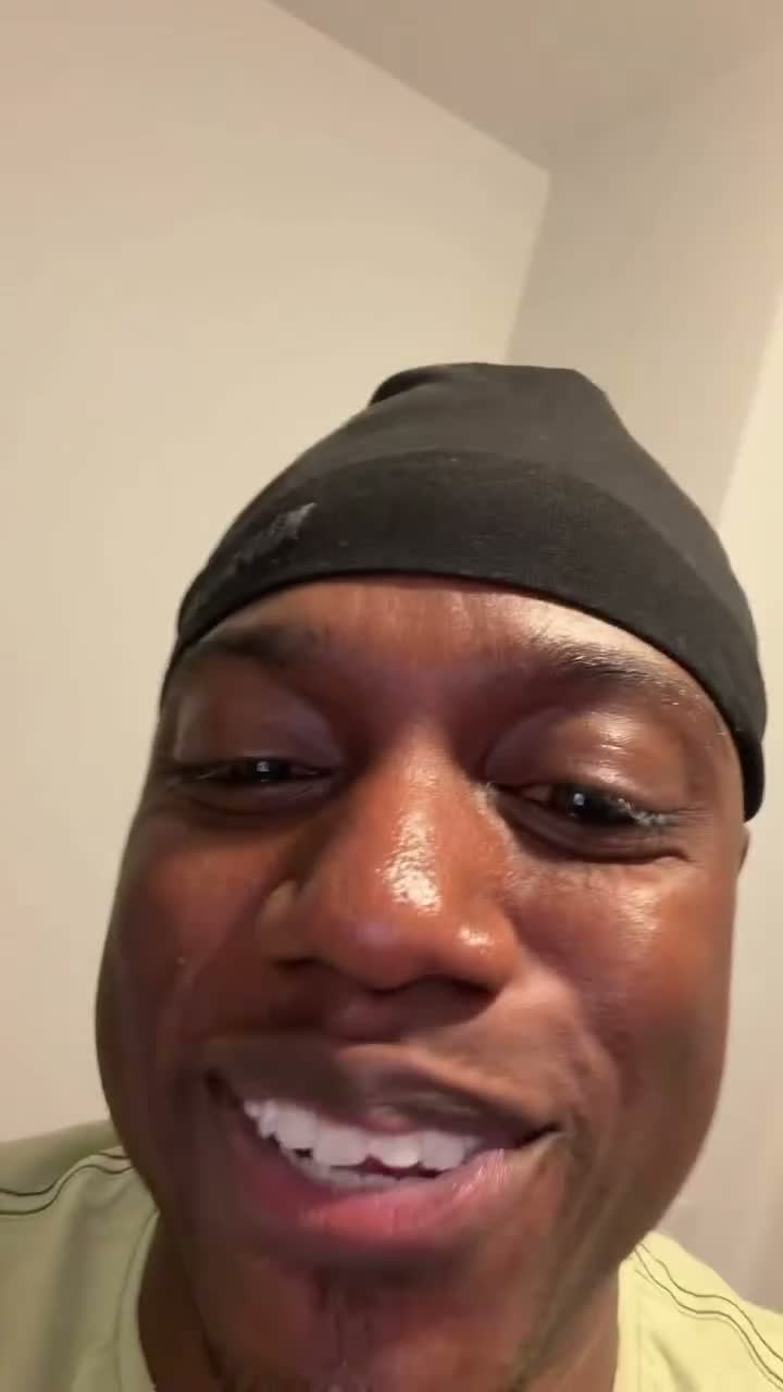 Shay reacting to the match